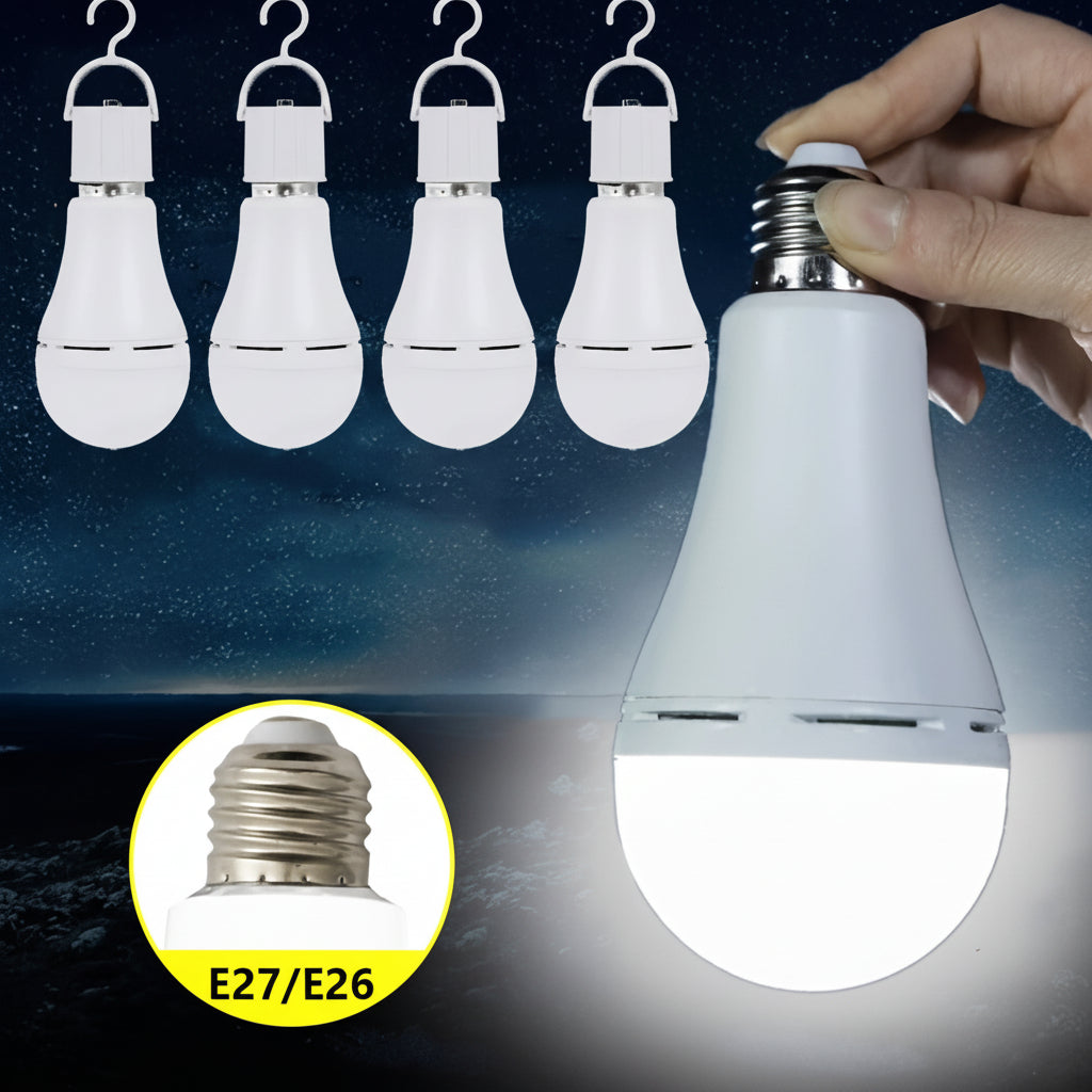 Bombilla LED Recargable de Emergencia Luz Blanca Potente