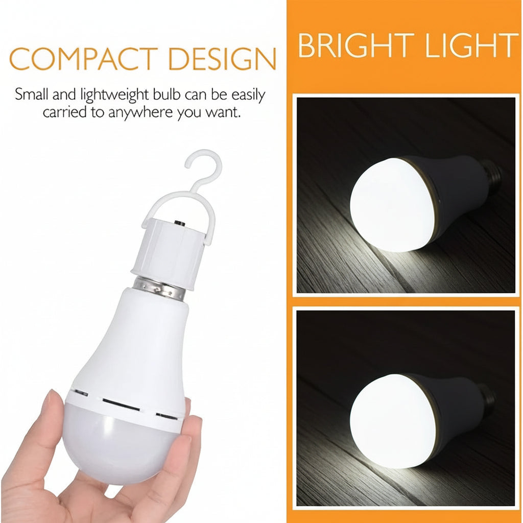 Bombilla LED Recargable de Emergencia Luz Blanca Potente