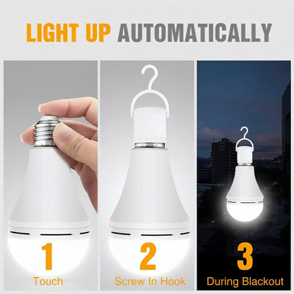 Bombilla LED Recargable de Emergencia Luz Blanca Potente