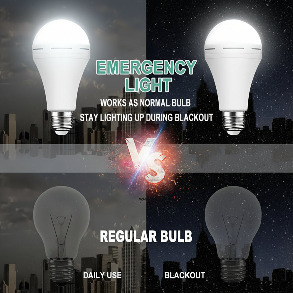 Bombilla LED Recargable de Emergencia Luz Blanca Potente