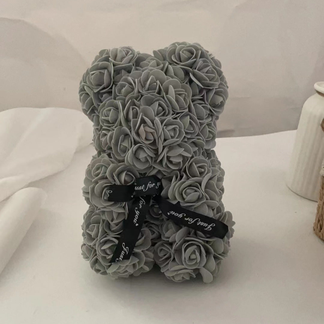 Kunstig Blomst Rose Bjørn Skum Valentinsgave