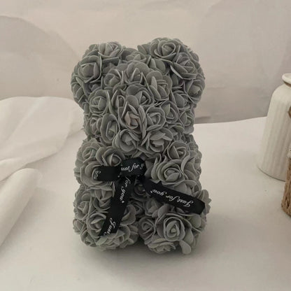 Kunstig Blomst Rose Bjørn Skum Valentinsgave