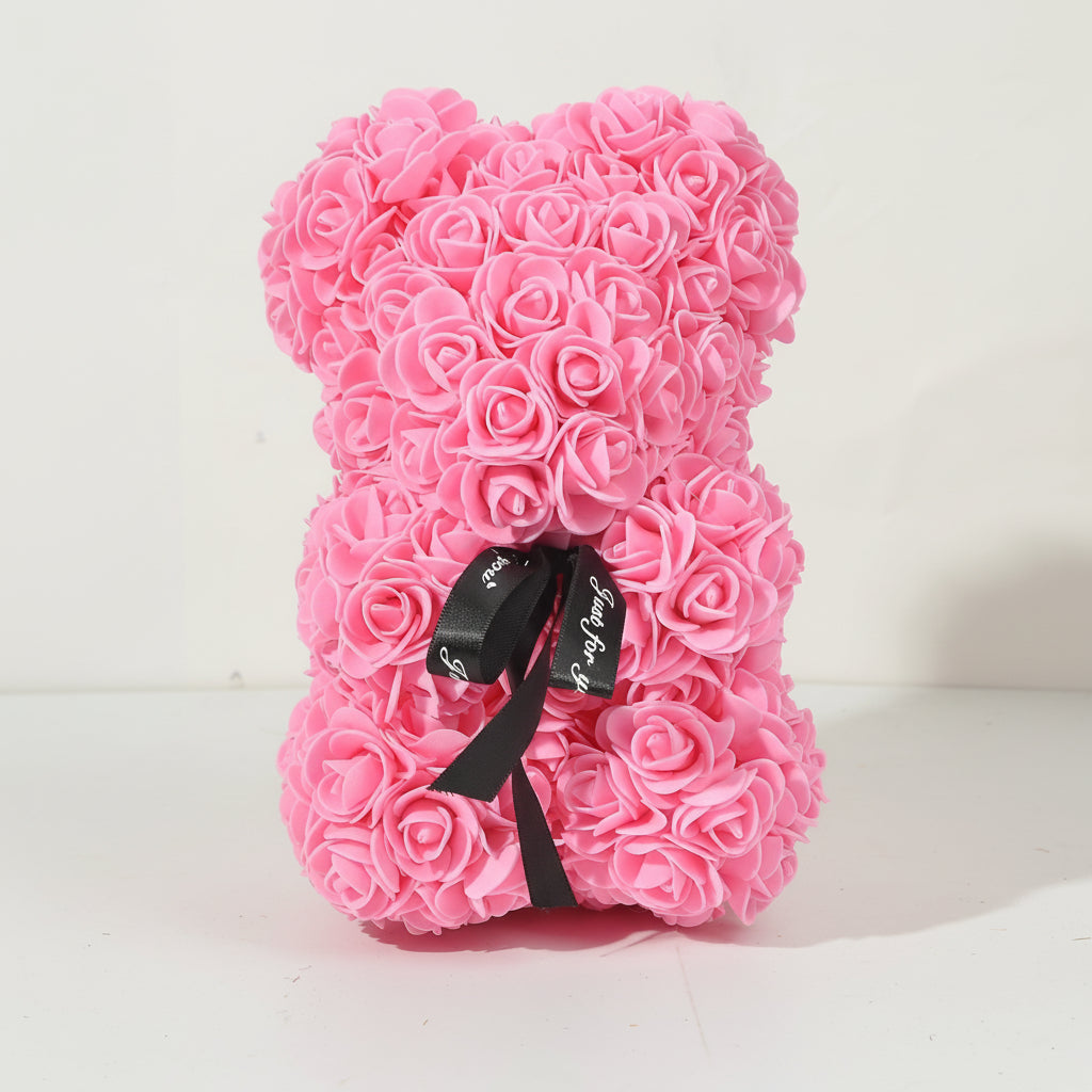 Kunstig Blomst Rose Bjørn Skum Valentinsgave