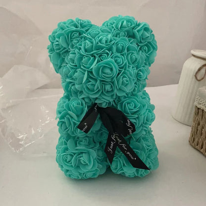 Kunstig Blomst Rose Bjørn Skum Valentinsgave