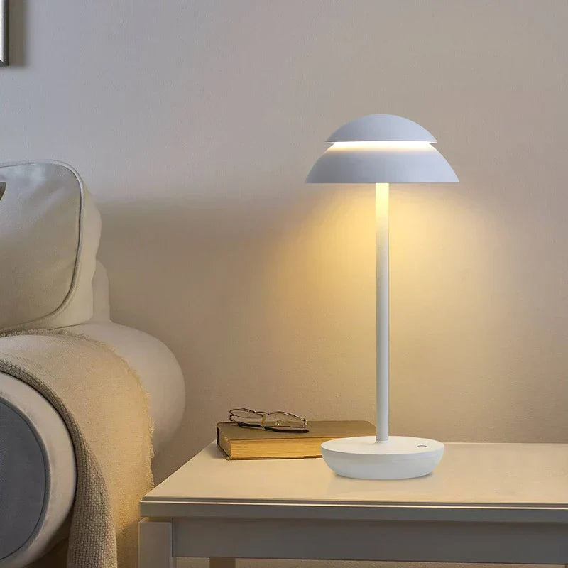 Lampă de masă reîncărcabilă PowerLuxe | Iluminat wireless modern