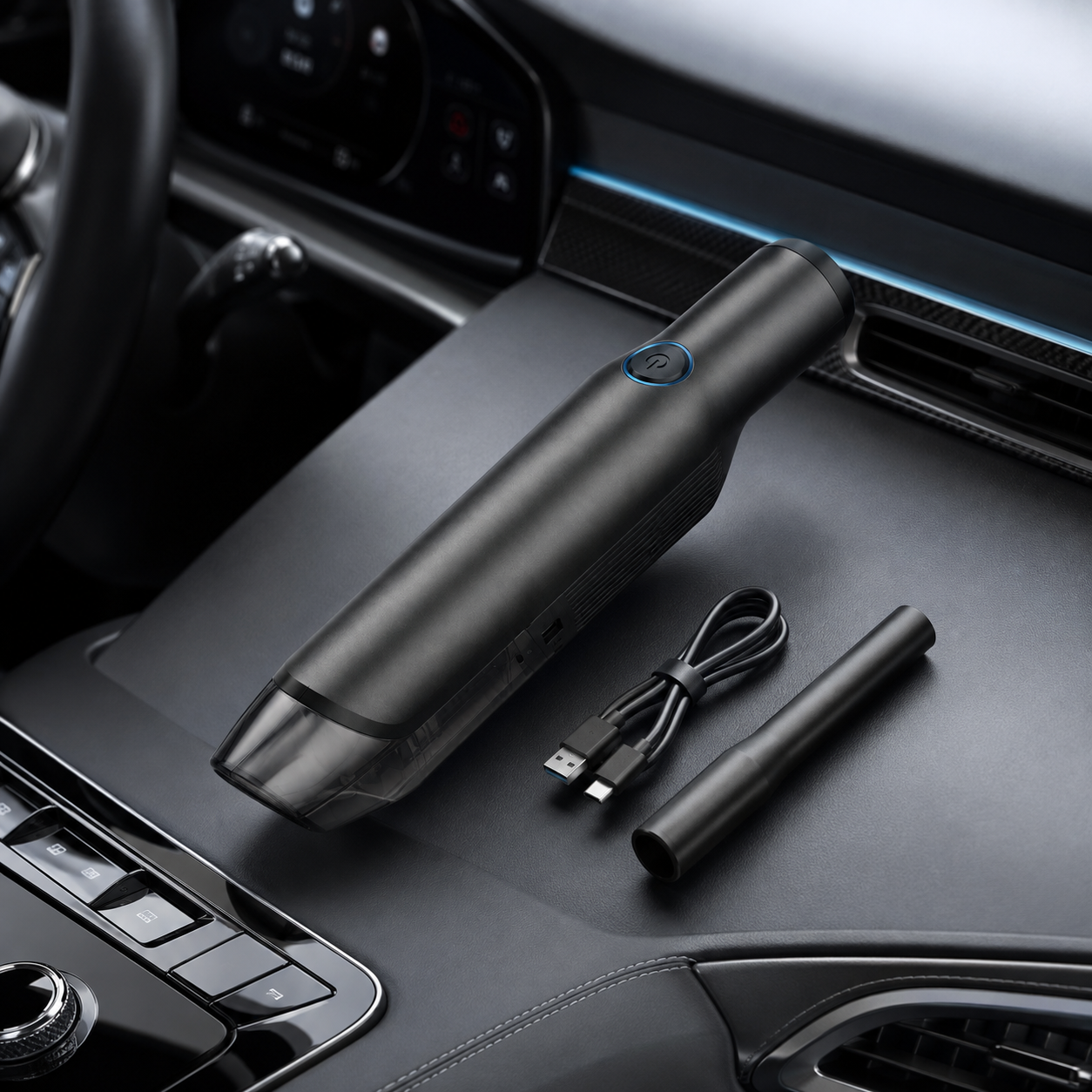 Rechargeable Car Vacuum Portable Cordless Handheld Compact
