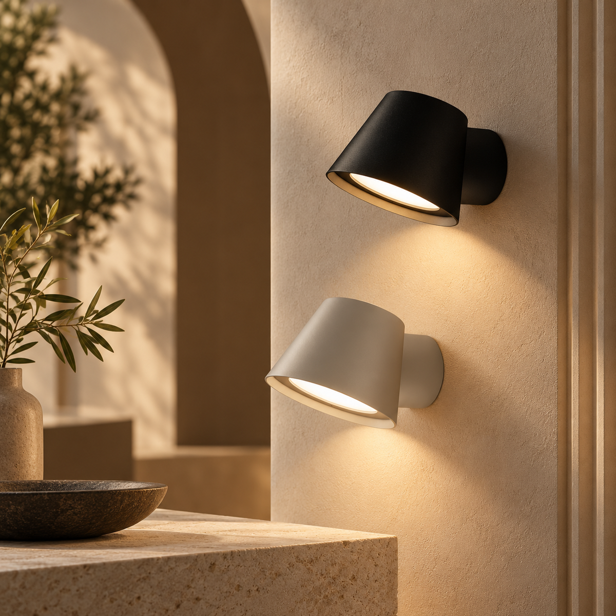 Genopladelig LED-væglampe, moderne indendørs væglampe