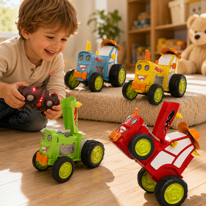 Carro de Controlo Remoto Acrobático Brinquedo Veículo Recarregável para Cambalhotas