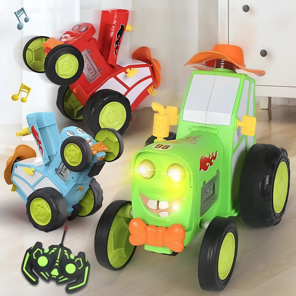 Carro de Controlo Remoto Acrobático Brinquedo Veículo Recarregável para Cambalhotas