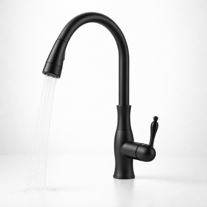 Torneira de Cozinha com Bica Extensível em Metal para Lavatório