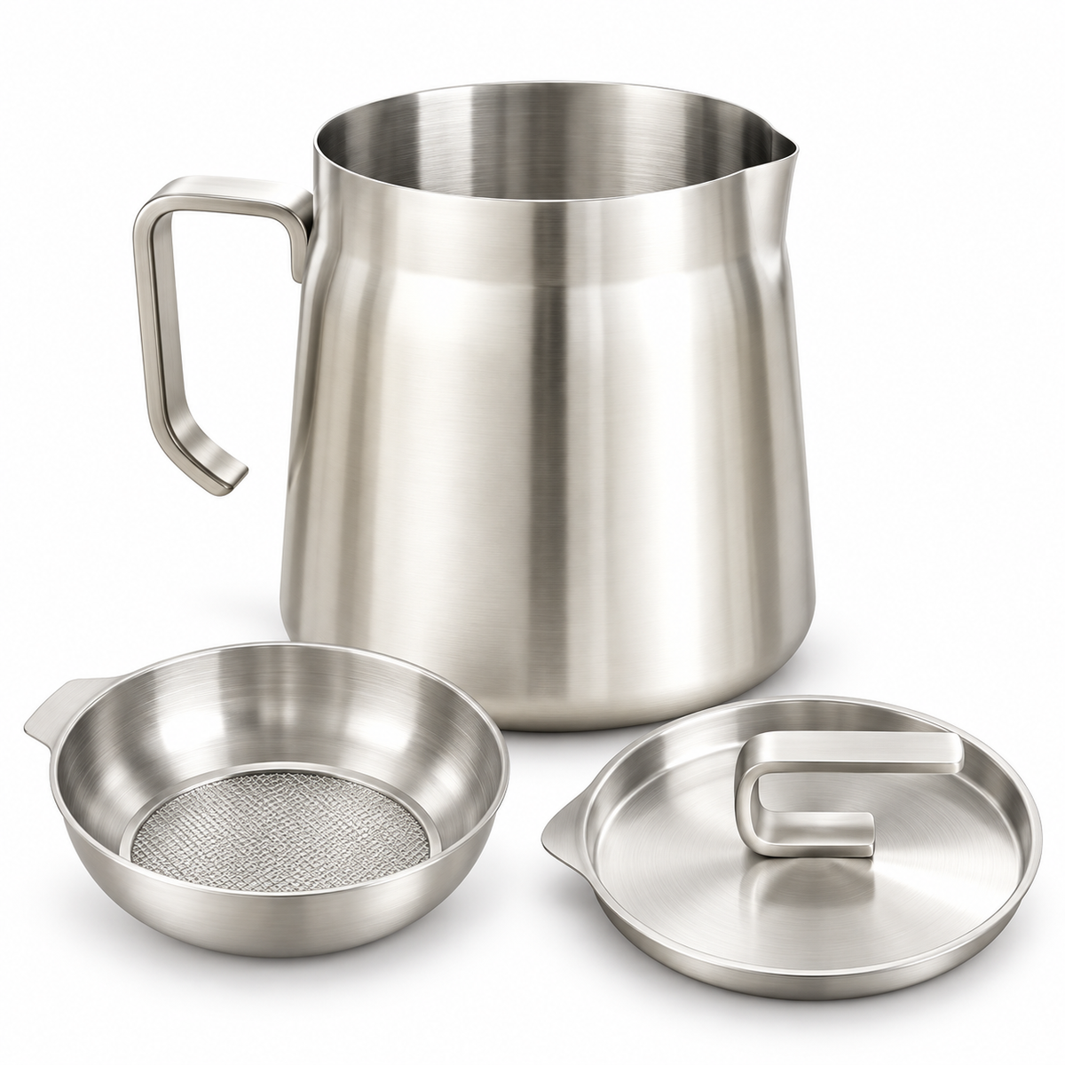 Reusable Cooking Oil Strainer Stainless Steel Frying Pot