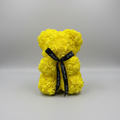 Oso de Rosas Regalo para el Día de la Madre Decoración de Osito con Flores Artificiales