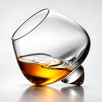 Roterende whiskyglas med ergonomisk, giftfri og unik udformning