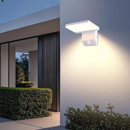 LumiFold Lampă de Perete pentru Exterior | IP65 Rezistent la Apă și Opțiune cu Senzor de Mișcare
