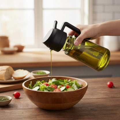 Dispenser di Olio in Vetro Spruzzatore per Olio d'Oliva da Cucina