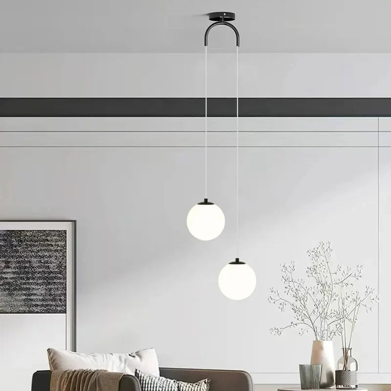 Lampada a sospensione Luna | Design nordico moderno con globo in vetro