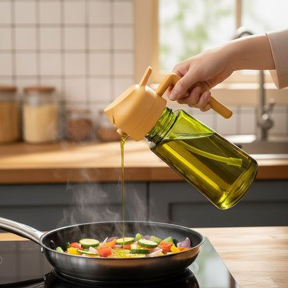 Dispenser di Olio in Vetro Spruzzatore per Olio d'Oliva da Cucina