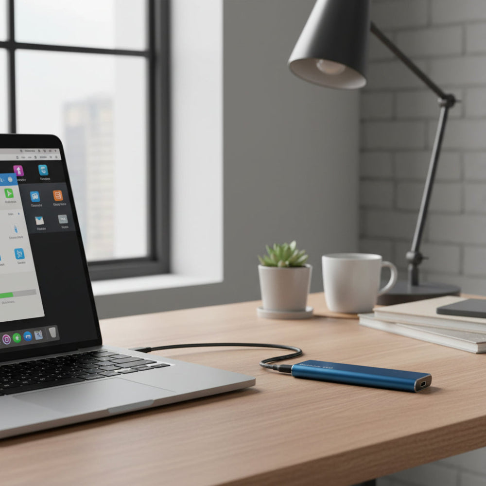 Disco Duro Externo Portátil SSD USB 3.2 Unidad de Almacenamiento Rápido