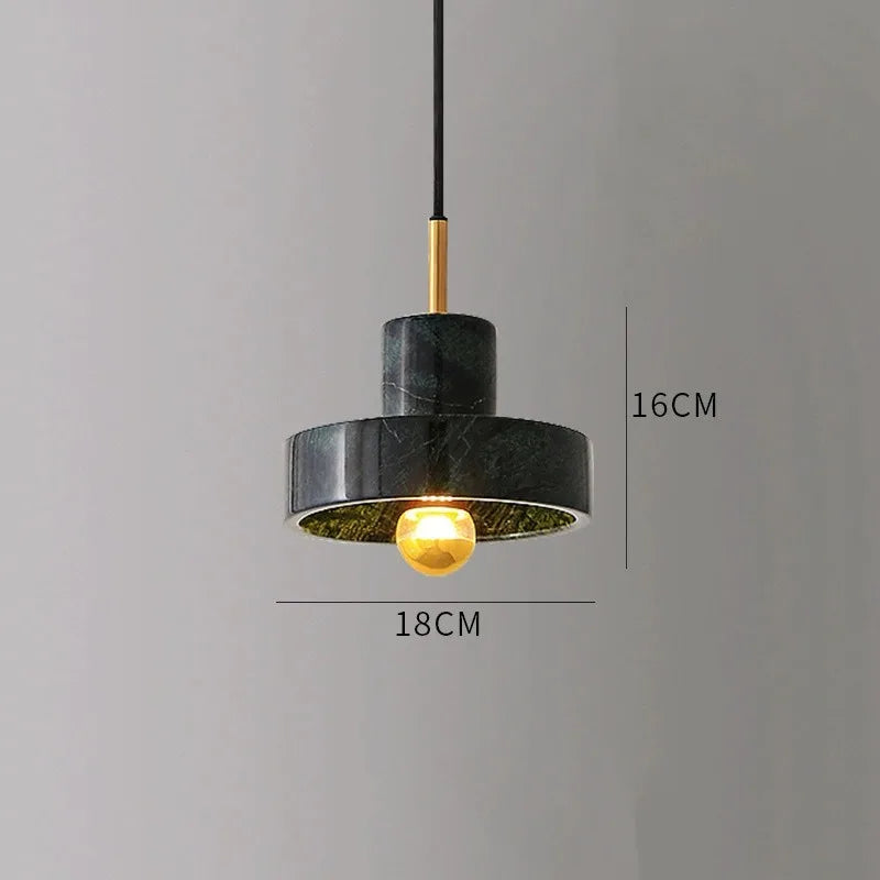 Marmor-Hängeleuchte | Postmodernes Design aus Naturstein