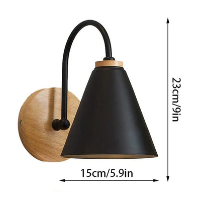 Nordic Beam | Lampada da parete scandinava in legno e ferro
