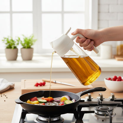 Dispenser di Olio in Vetro Spruzzatore per Olio d'Oliva da Cucina