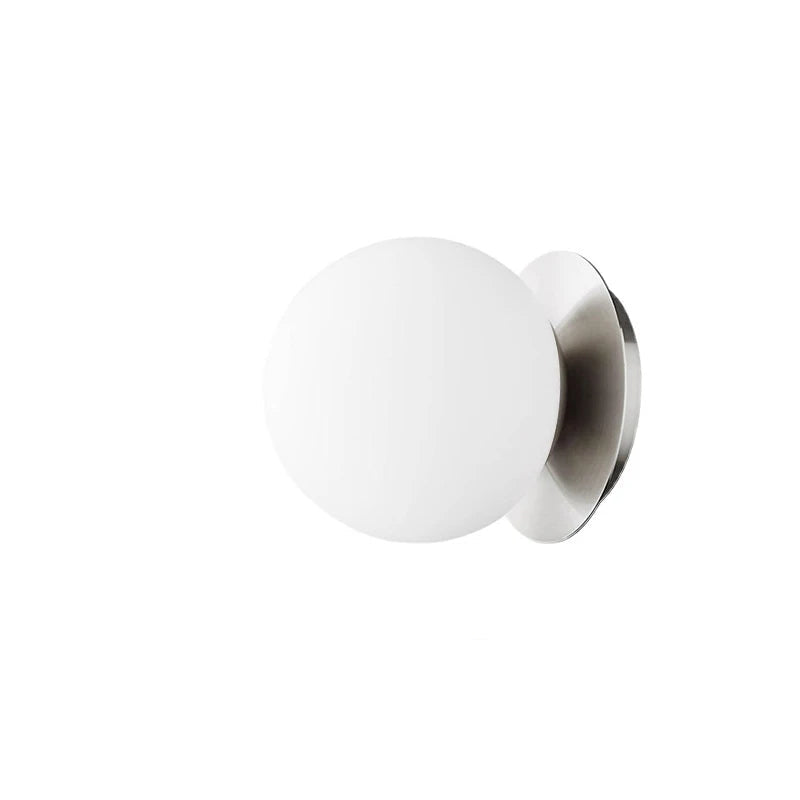 Lampada da parete in vetro Nordic Globe | Luce minimalista moderna per bagno e camera da letto