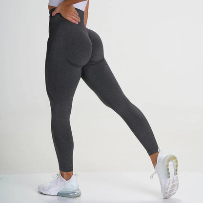 Leggings de cintura alta para pickleball, pantalones de yoga sin costuras y elásticos