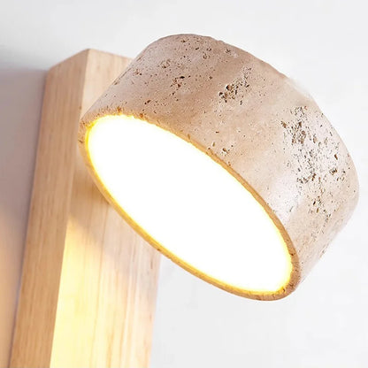 Lampada da parete Éclat | Luce per testiera in stile wabi-sabi francese con interruttore a tirante