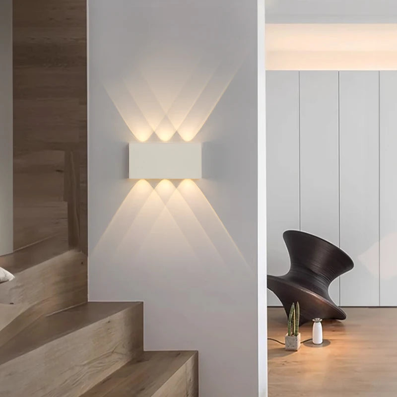Lume da Parete Ricaricabile LumiBlock | Design Minimalista Effetto Legno