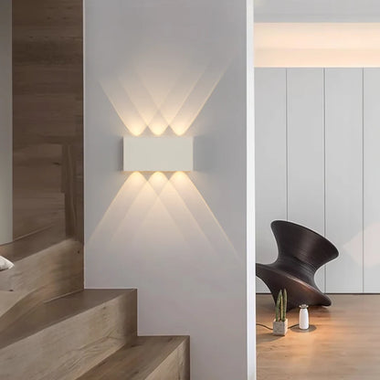 Lume da Parete Ricaricabile LumiBlock | Design Minimalista Effetto Legno