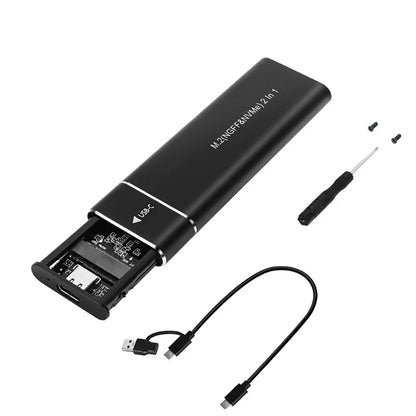 Carcasă externă pentru hard disk portabil SSD M.2 USB 3.1