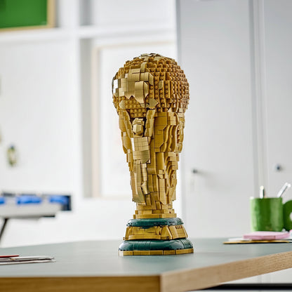 Trophäen-Dekor Weltmeisterschaft Fußball Gold Kunststoff Auszeichnung Display