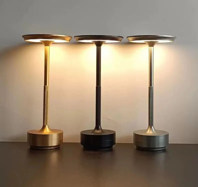 Candeeiro de Secretária Recárregavel com Toque | Luz de Mesa LED Regulável