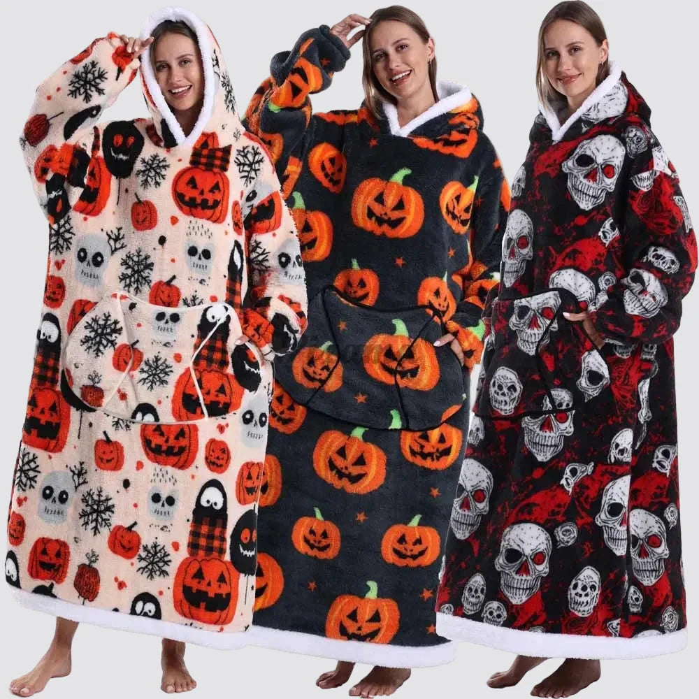 Fleece Oversized Hoodie Gezellige Stijlvolle Slaapzak Hoodie - Image 2