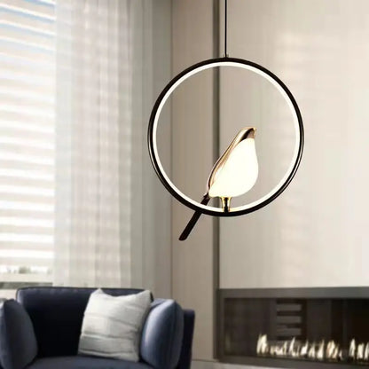 Candeeiro de Pendurar Pega | Design Nórdico LED de Pássaro