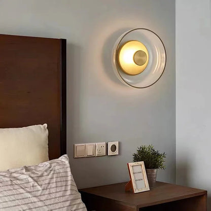 Nordic Glass LED Væglampe | Moderne Rund Dekorativ Væglampe