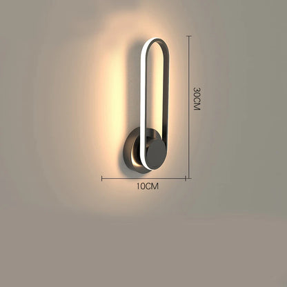 Lampada da parete LED moderna | Applique in alluminio rotante a 330°