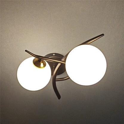 Lunara Lampada da Parete | Design Nordico a Doppio Globo LED
