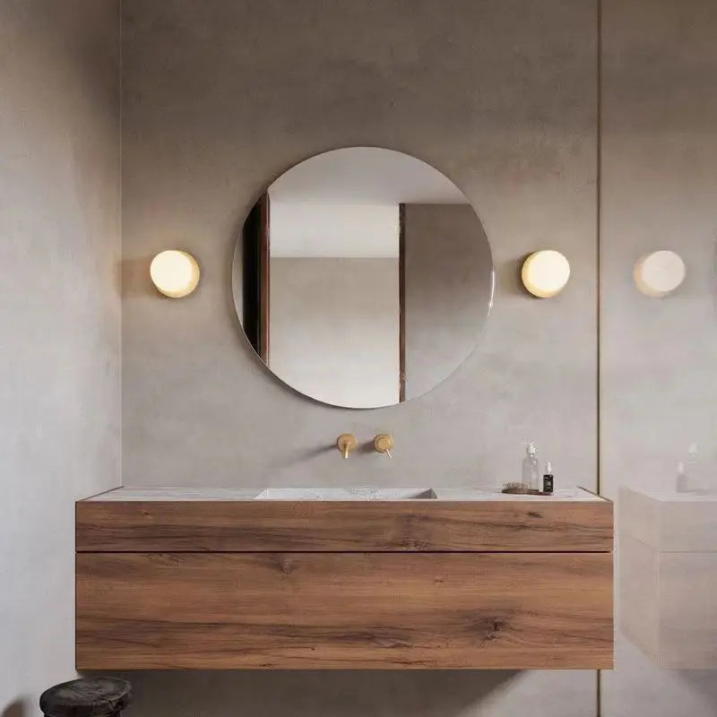 Lampada da parete in vetro Nordic Globe | Luce minimalista moderna per bagno e camera da letto