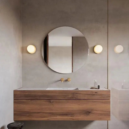 Lampada da parete in vetro Nordic Globe | Luce minimalista moderna per bagno e camera da letto