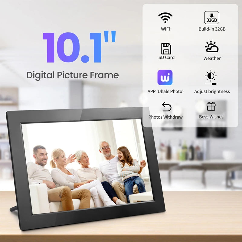 Memora | Moldura Digital WiFi para Fotografias | Ecrã Tátil IPS HD, 32GB