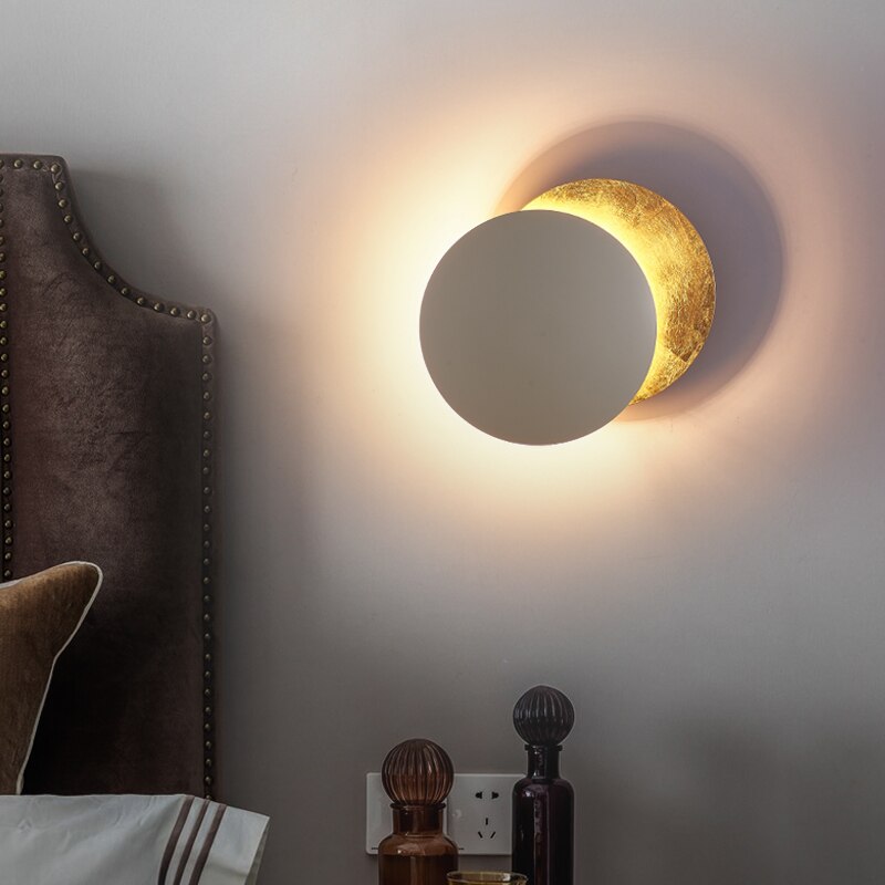 Luz de Parede Lunaris | Aplique de Parede Moderno Inspirado no Eclipse Solar
