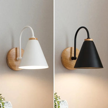 Nordic Beam | Lampada da parete scandinava in legno e ferro