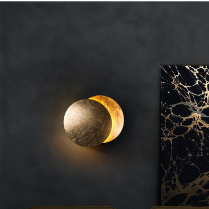 Luz de Parede Lunaris | Aplique de Parede Moderno Inspirado no Eclipse Solar