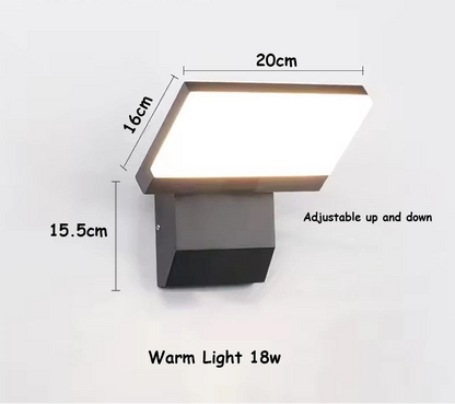 LumiFold Lampă de Perete pentru Exterior | IP65 Rezistent la Apă și Opțiune cu Senzor de Mișcare
