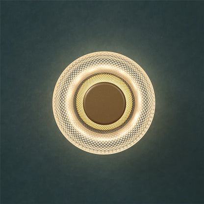 Moderne farbige Glas-Wandlampe | Strukturierte LED-Scheibenleuchte