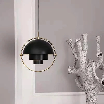 Lampada a sospensione nordica moderna | Lampada scultorea in metallo