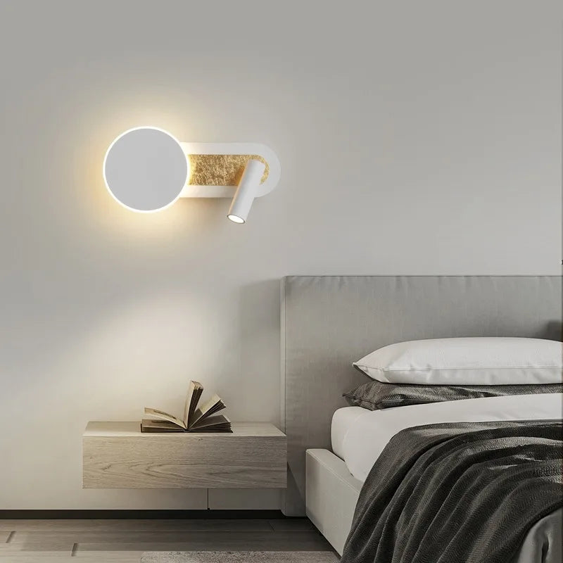 HaloBeam Lampada da Parete | Design Nordico Moderno a Doppio LED
