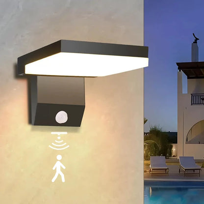 LumiFold Lampă de Perete pentru Exterior | IP65 Rezistent la Apă și Opțiune cu Senzor de Mișcare