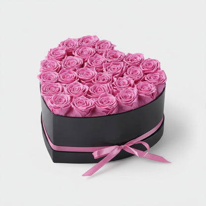 Caixa de Rosas Dia da Mãe Presente Coração com Flor Artificial Decoração para Ela
